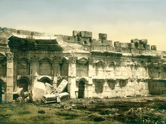 Part of the enclosure of the Temple of Jupiter, Baalbek